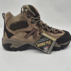 Cabelas Shoes Womens 8M Gore-Tex Leather Hiking Trail Beige Ankle Top Lace Up